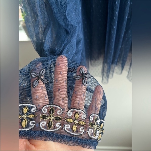 Free People Joyride Lace Embroidered long sleeve top - Picture 4 of 9